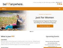 Tablet Screenshot of befitanywhere.com